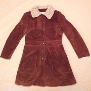 Vintage Suede Leather Women's Jacket